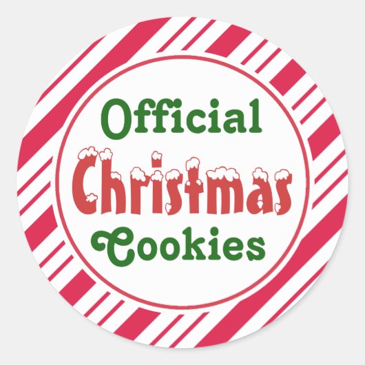 Stickers Cookies de Noël officiels (Devant)