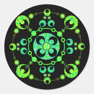 Stickers cool Crop Circle Green Art