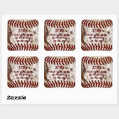 Stickers cool Dirty Baseball PERSONNALISÉS (Feuille)
