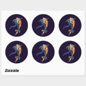 Stickers Cool Koi Fish dans l'espace droit (Feuille)