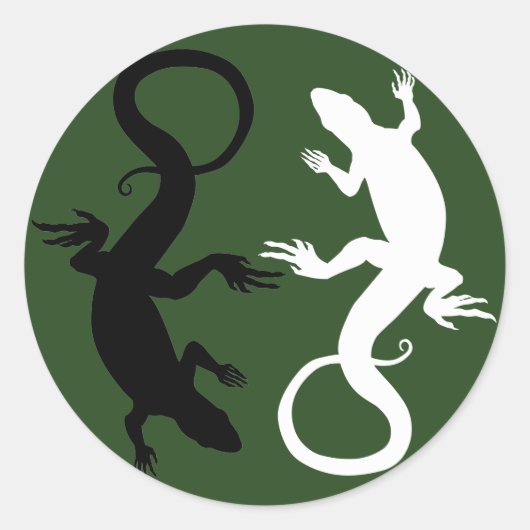 Stickers Cool Retro Reptile Art Stickers (Devant)