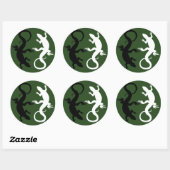 Stickers Cool Retro Reptile Art Stickers (Feuille)