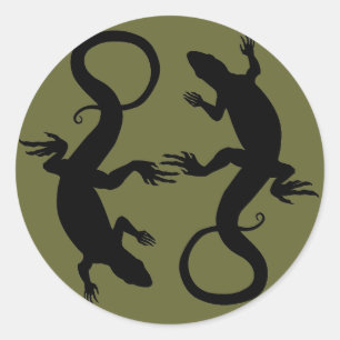 Stickers Cool Retro Reptile Art Stickers