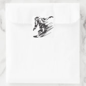 Stickers cool Silhouette Snowboard Mountain (Sac)