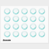 Stickers Coquillages turquoises et blancs (Feuille)