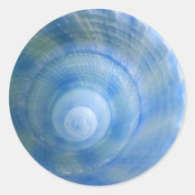 Stickers Coquille bleue