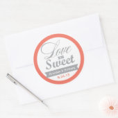 Stickers Coral et Grey Favoriser (Enveloppe)
