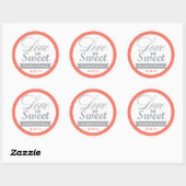 Stickers Coral et Grey Favoriser (Feuille)