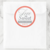 Stickers Coral et Grey Favoriser (Sac)