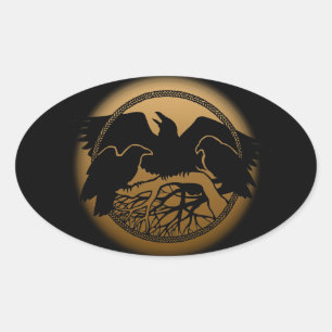 Stickers Corbeau Autocollants Art Corbeau