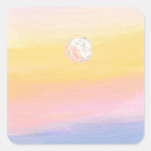 Stickers Coucher de soleil rose