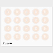 Stickers Couleur Ivoire Monogramme R Pour Monogr M (Feuille)