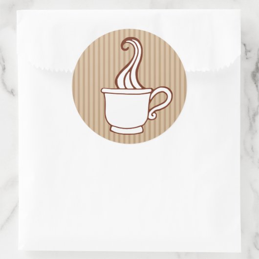 Stickers Coupe de café rétro (Sac)