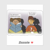 Stickers Coupe Personnalisée Coincée (Feuille)