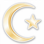 Stickers coupe personnalisée Islam (Devant)