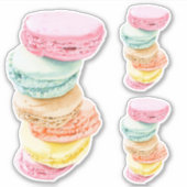 Stickers Coupe Personnalisée Macarons (Devant)