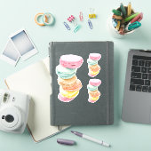 Stickers Coupe Personnalisée Macarons (Couverture iPad)
