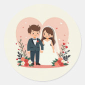 Stickers Couple Mariage Sweethee (Devant)