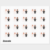 Stickers Couple nuptial (Feuille)