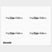 Stickers Couteaux de doigt d'enfer (Feuille)