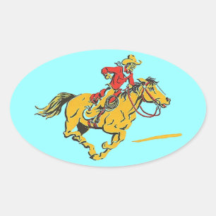 Stickers Cowboy Horse Rodéo Rider Race Barrel Casq