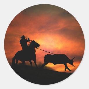 Stickers Cowboy Roping