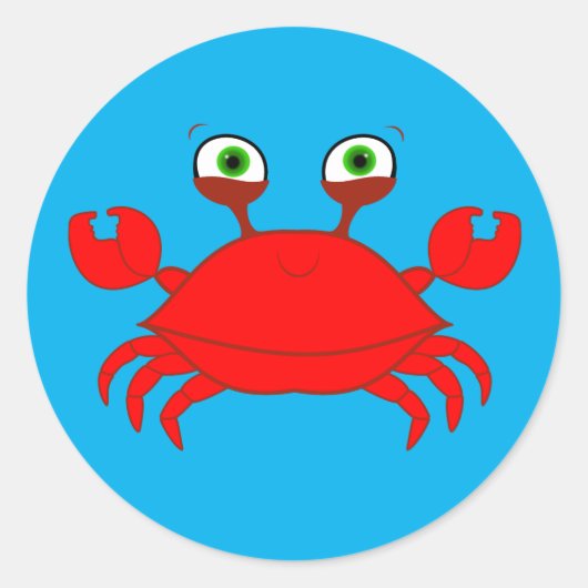 Stickers crabe rouge (Devant)