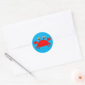 Stickers crabe rouge (Enveloppe)