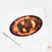 Stickers crâne flamboyant (Enveloppe)