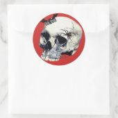 Stickers crâne noir veuve (Sac)