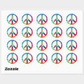 Stickers cravate-Dye Peace (Feuille)