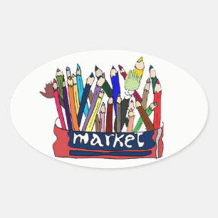 stickers crayon