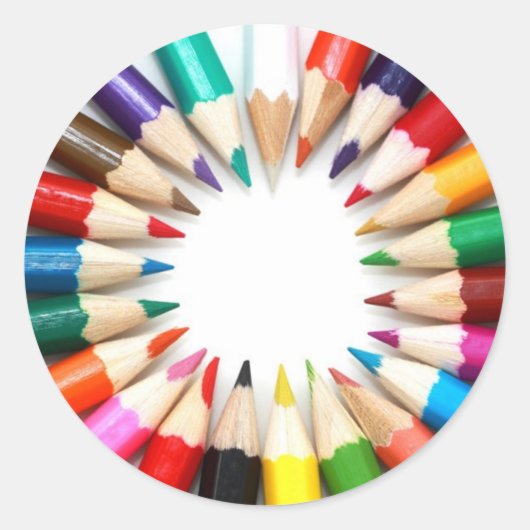 Stickers crayon coloré (Devant)