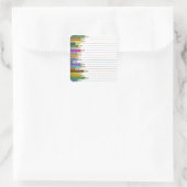 Stickers - Crayons colorés (Sac)