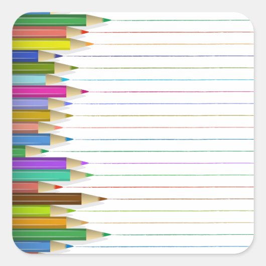 Stickers - Crayons colorés (Devant)