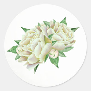 Stickers Cream Peony