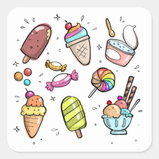 Stickers Crème de glace