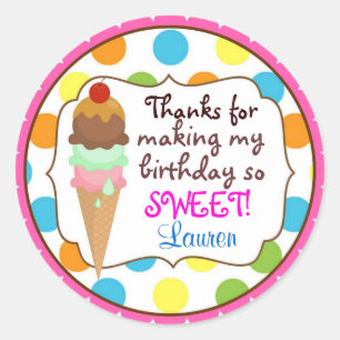 Stickers Crème de glace
