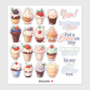 Stickers crème glacée Berry