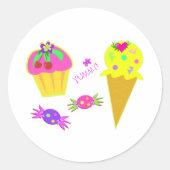 Stickers crème glacée Yummy (Devant)