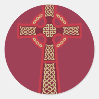 Stickers Croix celtique rouge