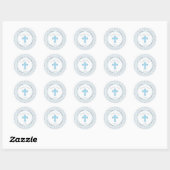 Stickers Cross-Party-Blue & Silver (Feuille)