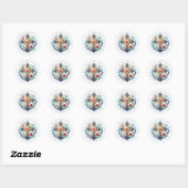 Stickers Cross Round (Feuille)