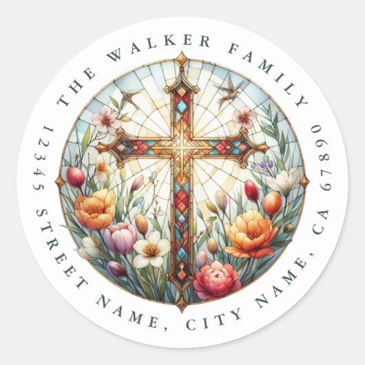 Stickers Cross Round (Devant)