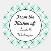 Stickers cuisine à menthe personnalisée (Devant)