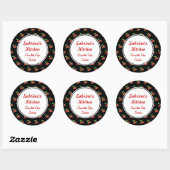 Stickers cuisine cerise noire (Feuille)