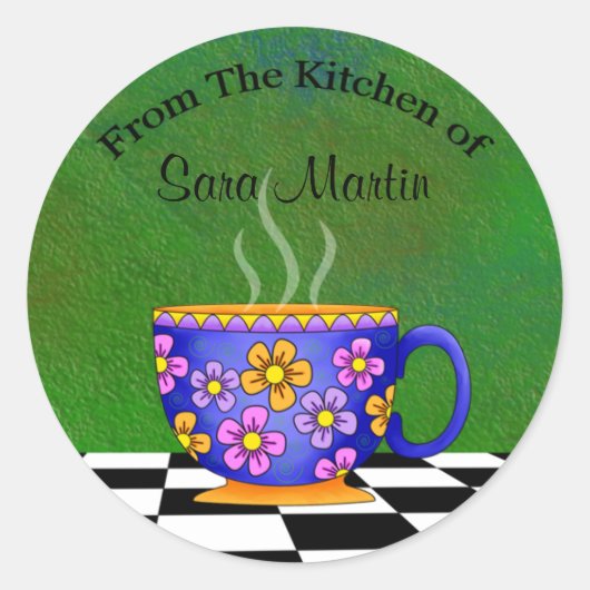 Stickers cuisine en latte (Devant)