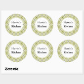 Stickers cuisine Jacquard sur mesure (Feuille)