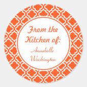 Stickers cuisine orange vif (Devant)