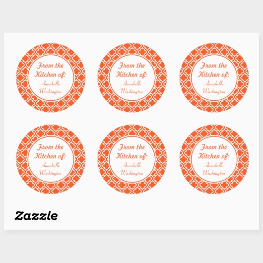 Stickers cuisine orange vif (Feuille)